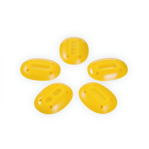 Chwyty wspinaczkowe Ästhetic Niki, 5 szt. w zestawie, trudne, podwójna strefa