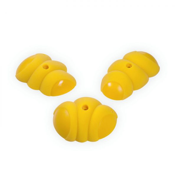 Chwyty wspinaczkowe Organomix Rubus, 3 szt. w zestawie, średnie, podwójna strefa