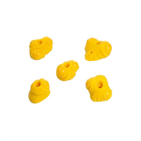 Chwyty wspinaczkowe Organomix Vendela, 5 szt. w zestawie, średnie, podwójna strefa