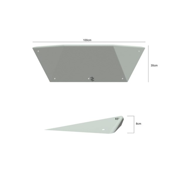 Struktury wspinaczkowe (drewniane), paczki, model Wood Ramps L1 - 65°