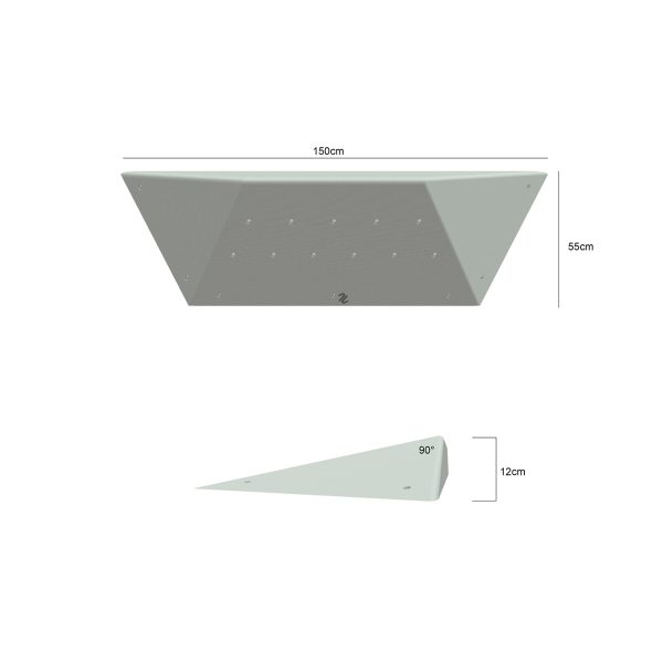 Struktury wspinaczkowe (drewniane), paczki, model Wood Ramps XL3 - 90°